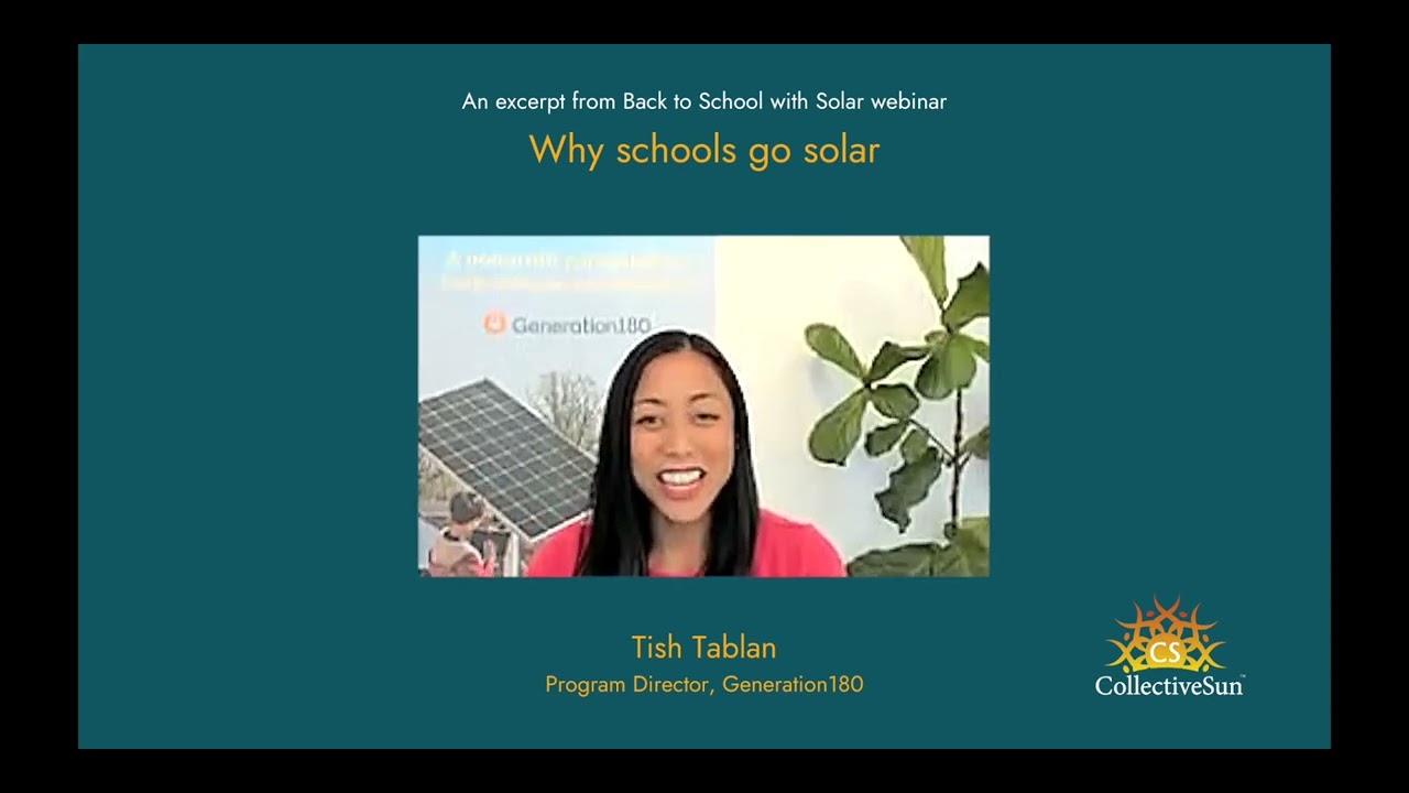 Why Schools Go Solar
