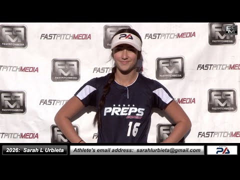 2026 Sarah Urbieta 4.0 GPA - Athletic Shortstop Softball Recruiting Skills Video - Preps Academy CV