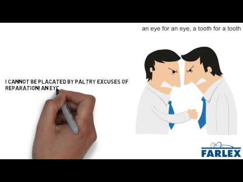 an eye for an eye, a tooth for a tooth