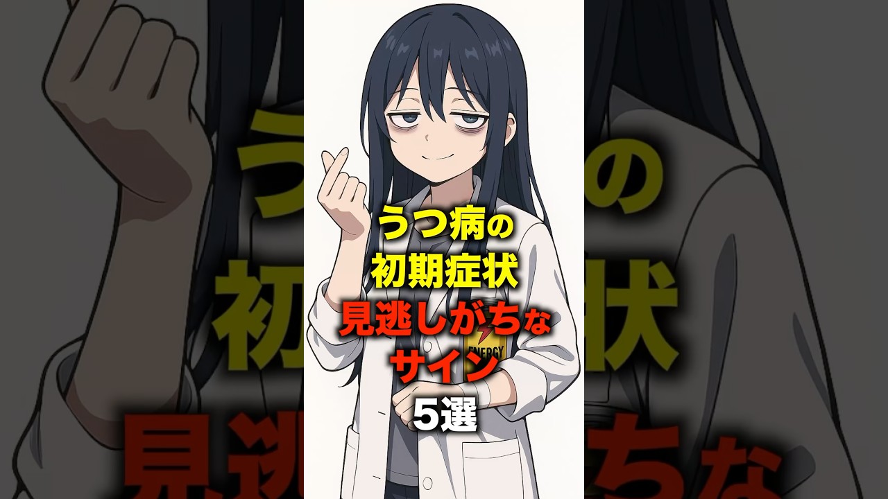 うつ病の初期症状見逃しがちなサイン5選#メンタル #うつ病