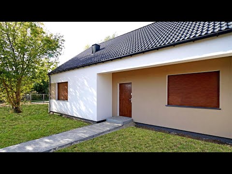 Oglądamy dom parterowy 100 m2 - Ile kosztuje bliźniak z ogrodem? #projekt wnętrza #budowa