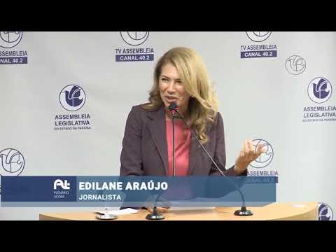 SESSÃO SOLENE - OUTORGA DO TÍTULO DE CIDADÃ PARAIBANA A JORNALISTA ZUILA FRUTUOSO DAVID DUARTE