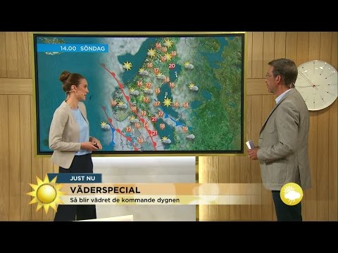 Väderspecial: Dagens solstråle, dagens regnskur - Nyhetsmorgon (TV4)