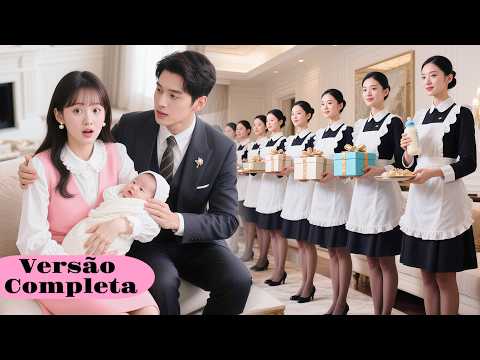 🩷🐼A pobre garota deu à luz o filho do CEO, e o CEO contratou 100 empregados para cuidar dela!#amor