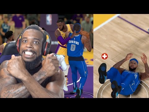 Lebron Got A Hard Technical Foul On DeMarcus Cousins! Lakers vs Mavs NBA 2K19 MyCareer Ep 81