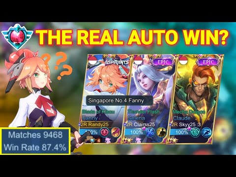 Fanny Randy25 + Squad MARGA 25 Lock Enemy Hyper! AUTO KENA MENTAL! | Fanny Gameplay Mobile Legends