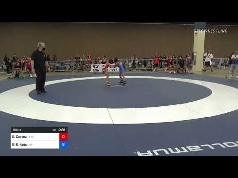 60 Lbs Quarterfinal - Evelyn Cortez, Team Selma Wrestling Club Vs Gwen Briggs, California Grappler