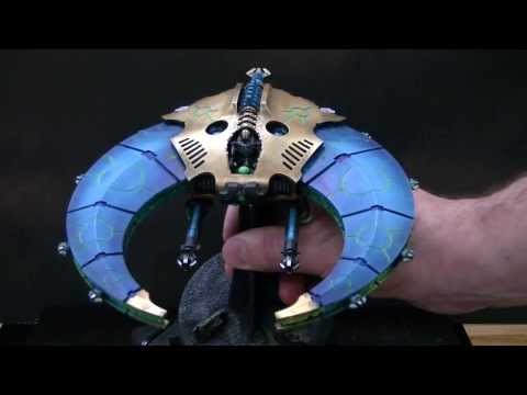 Necron Night Scythe - Blue Table Painting