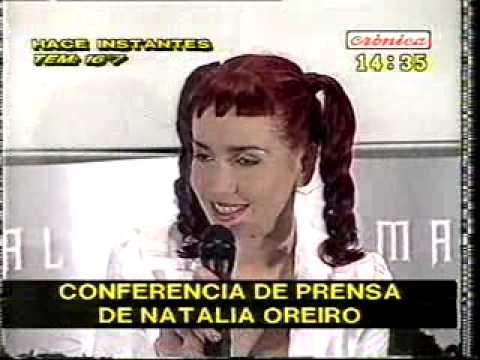 Natalia Oreiro . Venenosos de Siempre .Conferencia de Prensa Turmalina 2002 - Parte 1/2