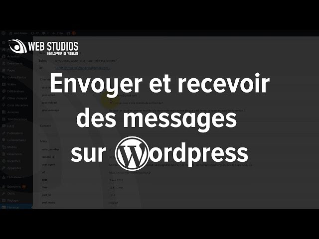 Envoyer et recevoir des messages sur WordPress