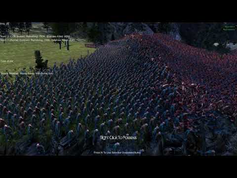 10,000 Crab brutes vs 10,000 Runner Zombies Ultimate Epic Battle Simulator