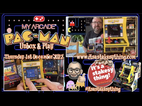 Pac-Man, My Arcade Micro Player, Unboxing & Play #itsastakesything