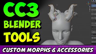 How to create CC3 custom morph sliders and accessories using CC3 Blender Tools