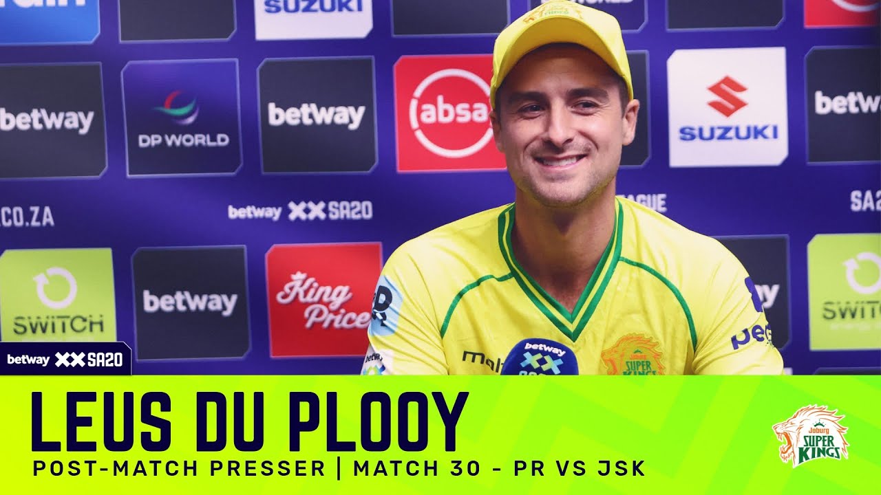 Leus du Plooy, Joburg Super Kings | PRvJSK Post-match presser