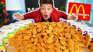 1000 CHICKEN NUGGETS CHALLENGE!! *200,000 CALORIES* (Breaking McDonalds World Records)