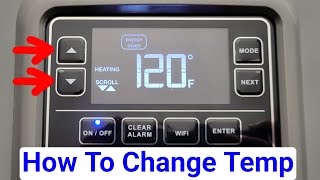 How To Change Temperature RUUD Electric Hybrid Water Heater