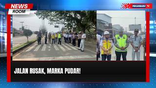 Uji Kelayakan Jalan SMA Sultan Rengat, Sejumlah Kerusakan Ditemukan