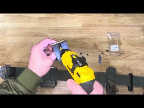 Installation of an ADAPT 2 SHORT to a Safariland ELS to a 2” X Belts Slimline MOLLE belt