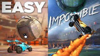 Learning 10 New Rocket League Skills from EASY to IMPOSSIBLE