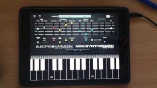 Video thumbnail for Electro Harmonix Mini Synthesizer for iPad by pantsofdeath