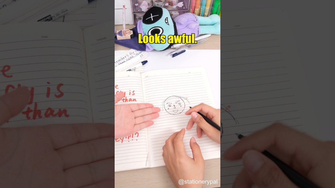 Try this simple and cute drawing hack now! #shorts
