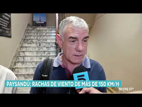 Un temporal con vientos de más de 150 km por hora afectó el departamento de Paysandú