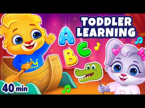 Toddler Learning ABCs, First Words, Colors, Numbers, Shapes | Baby Videos & Toddler Songs With Lucas
