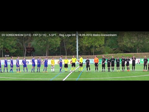 SV GONSENHEIM (U15) - FKP (U 15) _ 5.SPT.  _ Reg.-Liga SW _ 18.09.2016 Mainz-Gonsenheim