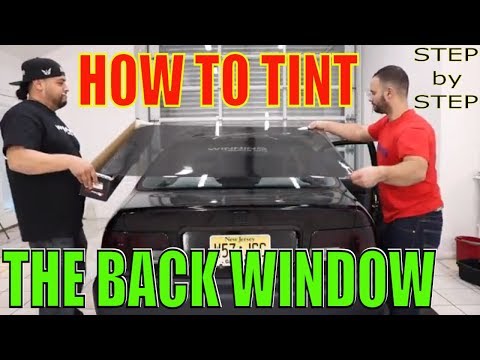 How to Tint a Back Window / Step by Step (winning window tints)