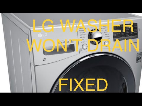 ✨ LG WASHER / DRYER WON’T DRAIN- - EASY FIX ✨