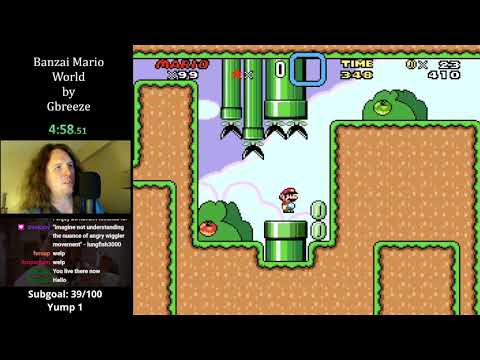 Banzai Mario World (the iconoclastic classic kaizo SMW romhack by GBreeze)
