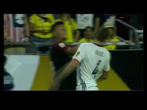 USA vs Colombia fight in Copa América 2016
