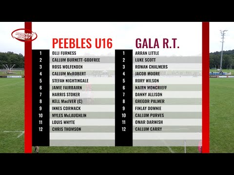 RUGBY:  MAROON'D@GALA U16s FINAL - PEEBLES U16 v GALA RED TRIANGLE - 21.8.21