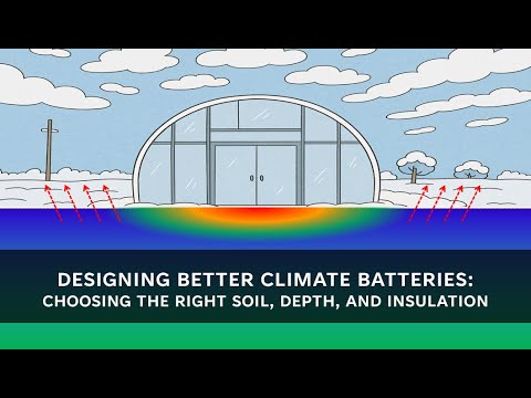 Designing Better Climate Batteries: Choosing the Right Soil, Depth, and Insulation