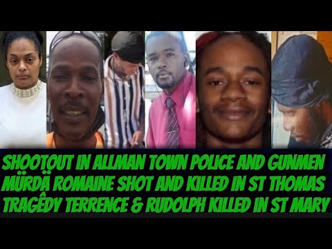 Shootout Allman Town Police & Gunmen + Romaine Shot & Killed Tragêdy Nigel, Terrence & Rudolph Dead 