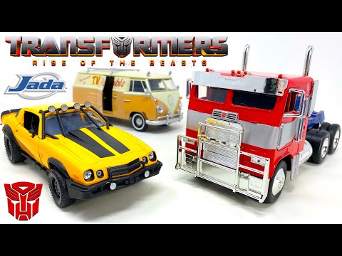 JADA Transformers RISE OF THE BEASTS Vehicles RC OPTIMUS PRIME, BUMBLEBEE & WHEELJACK Quick Review