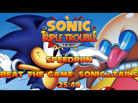 [WR] Sonic Triple Trouble (16-Bit) Speedrun - Beat The Game with Sonic & Tails in 25:49 RTA
