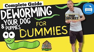 How to DeWorm your puppies / dog USDA recommended protocol made simple & discover the best Dewormer!