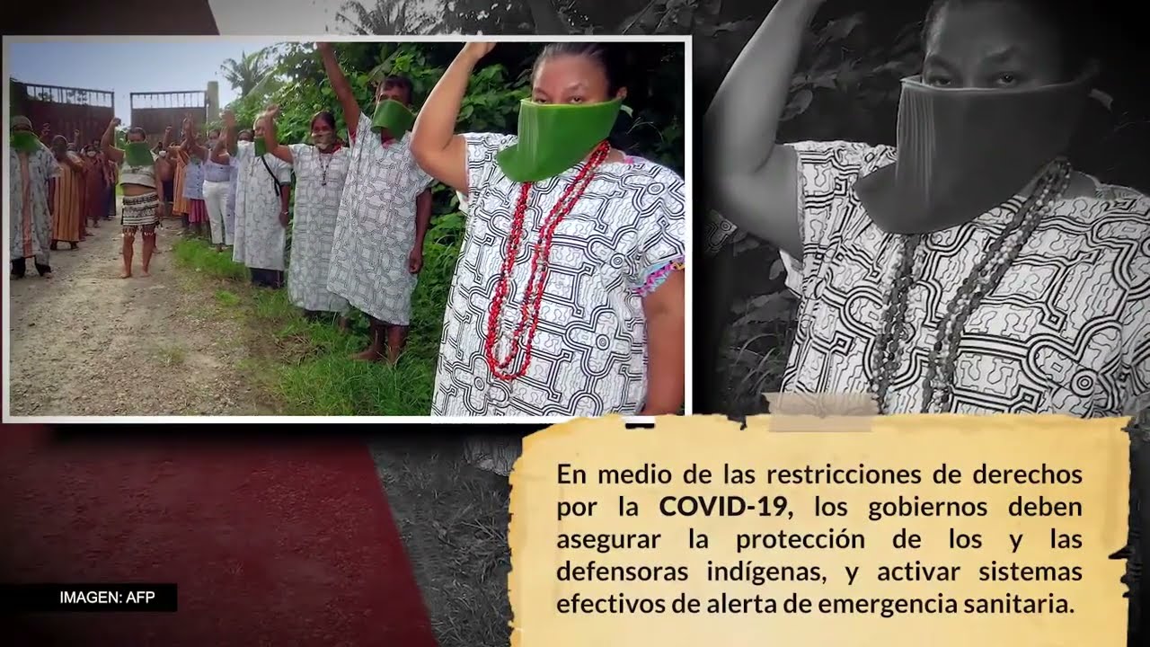 Defensores y defensoras indígenas protegidos y sin COVID-19