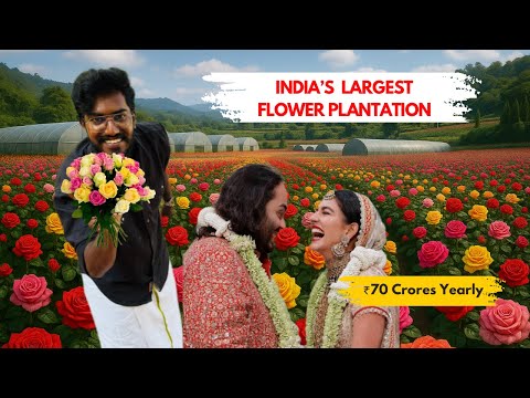 Started From ₹1000 🌸 Now ₹70 Crores turnover 🔥 India’s 🇮🇳 largest flower farm | Agrotill #farming