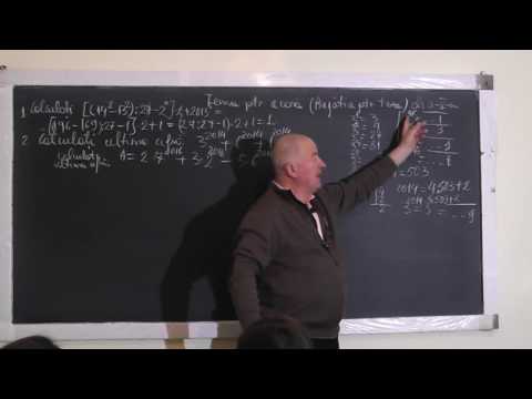 1/2 Lectia 1244 Compararea a 2 puteri cu Baze si Exponenti diferiti Teorema impartirii rest Clasa 5