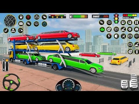 Limo Car Transport Car Games crazy limo car transport truck game