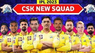 IPL 2023 | Chennai Super Kings New Squad | CSK Full Squad 2023 | CSK Team Players List 2023