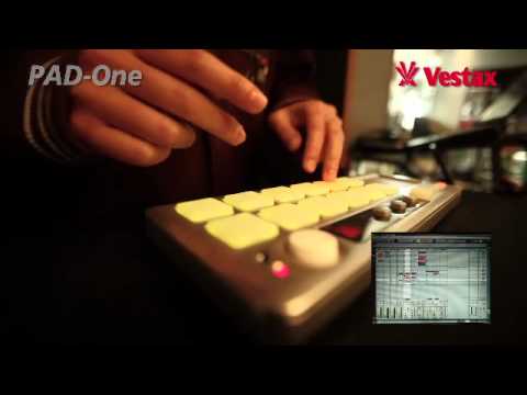 Vestax Pad-One MIDI controller Demo by finger drummer Teezva