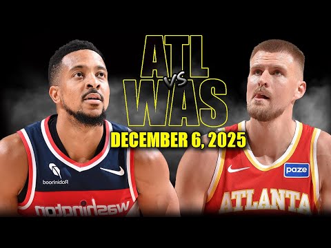 Atlanta Hawks vs Washington Wizards Full Game Highlights – December 6, 2025 | NBA Season
