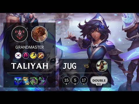 Taliyah Jungle vs Nidalee - KR Grandmaster Patch 11.10