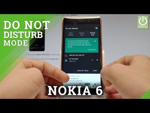 Do Not Disturb Mode in NOKIA 6 - Enable / Set Up Do Not Disturb
