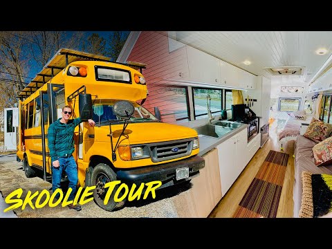 This GORGEOUS DIY Mini Bus Tiny House Will BLOW Your Mind