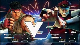 【SF5β】 Online Match! from LP500 to LP 3000 at Japan 【Ryu】　スト5 リュウ対戦動画