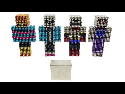 Monster Magnets Vs Undertale Characters in Minecraft (Sans, Papyrus, Toriel, Frisk)